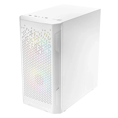  Nowy gamingowy Logic Aramis biały ARGB MINI AMD Ryzen 5 5600T 3,5 GHz / 32 GB / 2 TB SSD / Win 11 + Nvidia RTX 4060 Ti [8 GB] 