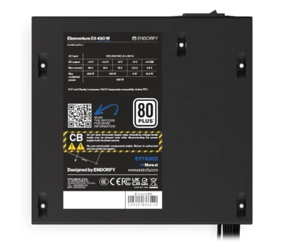 Zasilacz ENDORFY Elementum E5 450W ATX 80 PLUS EY7A002